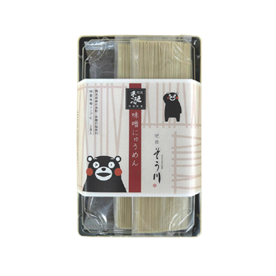味噌にゅうめん（スープ付き/2食入）くまモンパッケージの商品イメージ